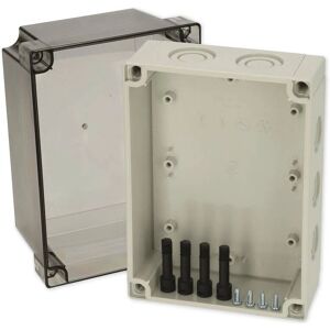 Fibox Modell 6016916 Polykarbonathölje - IP66/IP67 - Gråvit - 180x130x125mm Fibox Modell 6016916 Polykarbonathölje - IP66/IP67 - Gråvit - 180x130x125mm