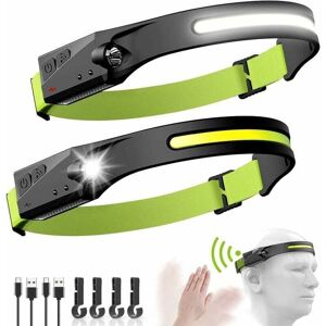 Unknown - Linterna frontal - Recargable USB-C - 2-LED COB/XPE Unknown - Linterna frontal - Recargable USB-C - 2-LED COB/XPE