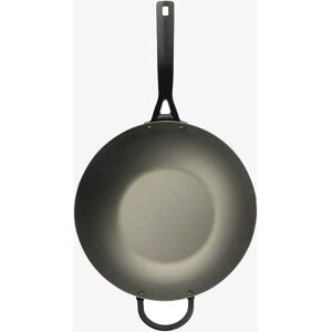 Heirol Blacksteel Wok 33cm - Svart - Høytemperaturbestandig - Holdbart håndtak - Rask oppvarming - Wok Heirol Blacksteel Wok 33cm - Svart - Høytemperaturbestandig - Holdbart håndtak - Rask oppvarming - Wok