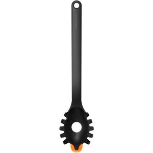 Cuillère à Pâtes Fiskars 1027301 - Plastique/Silicône, 29cm, Noir/Orange - Publicité Cuillère à Pâtes Fiskars 1027301 - Plastique/Silicône, 29cm, Noir/Orange - Publicité