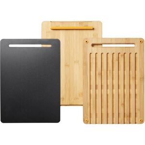 Fiskars Model 1057550 Set van 3 Bamboe Snijplanken - Keuken, Zwart Fiskars Model 1057550 Set van 3 Bamboe Snijplanken - Keuken, Zwart