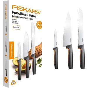 Fiskars - 3-teilig Messerset - Langlebig, Ergonomisch, Hergestellt in Finnland - Küchenmesserset Fiskars - 3-teilig Messerset - Langlebig, Ergonomisch, Hergestellt in Finnland - Küchenmesserset