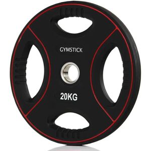 GYMSTICK Pro PU Painolevy - 20 kg - Musta GYMSTICK Pro PU Painolevy - 20 kg - Musta