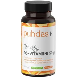 Puhdas+ D3-Vitamiini Oliiviöljyssä 50 μg - Ravintolisä Puhdas+ D3-Vitamiini Oliiviöljyssä 50 μg - Ravintolisä