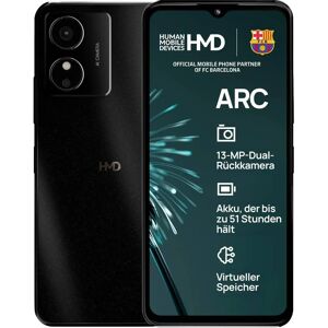 HMD Schatten Schwarz ARC DS 4/64 Smartphone - Dual-SIM, 13 MP Kamera HMD Schatten Schwarz ARC DS 4/64 Smartphone - Dual-SIM, 13 MP Kamera