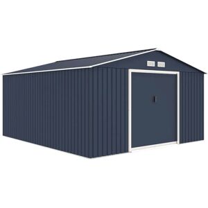 Fornorth Puutarhavaja - Kestävä Teräksinen Varasto, Harmaa/Valkoinen, 12.99m2 Fornorth Puutarhavaja - Kestävä Teräksinen Varasto, Harmaa/Valkoinen, 12.99m2