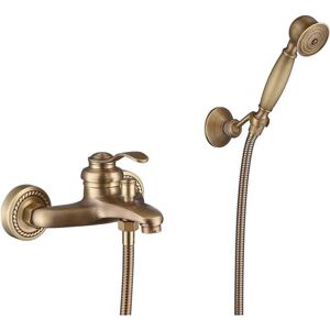 AIPERQ - Retro - Antique Brass - Wall Mounted - Bathtub Faucet AIPERQ - Retro - Antique Brass - Wall Mounted - Bathtub Faucet