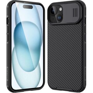 Nillkin Schwarzes iPhone 15 Plus CamShield Pro Slide Case - Handytasche Nillkin Schwarzes iPhone 15 Plus CamShield Pro Slide Case - Handytasche