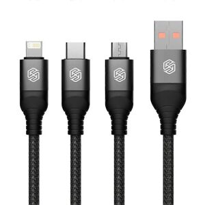Nillkin Swift Pro 3-in-1 Datenkabel - 1,5 m - Schwarz Nillkin Swift Pro 3-in-1 Datenkabel - 1,5 m - Schwarz