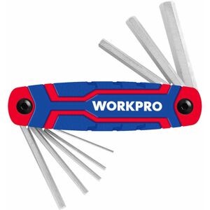 WorkPro Indre sekskantnøgler - Foldbar, 8 Dele WorkPro Indre sekskantnøgler - Foldbar, 8 Dele
