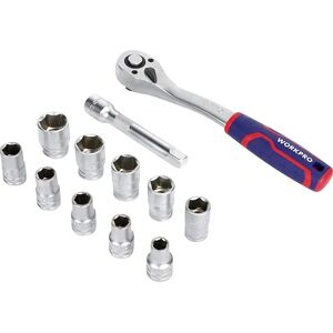 WorkPro WP202586 Socket Set - 12 Pieces WorkPro WP202586 Socket Set - 12 Pieces