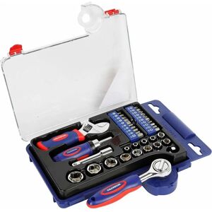 Ensemble de 38 douilles à cliquet Workpro - Métriques - Publicité Ensemble de 38 douilles à cliquet Workpro - Métriques - Publicité