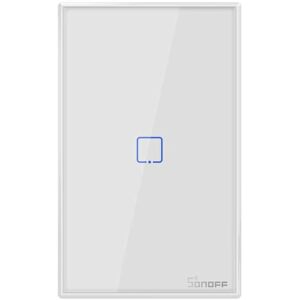 Sonoff T2 US Interrupteur Mural Intelligent 1 Canal - Blanc - Commutateur lumineux Sonoff T2 US Interrupteur Mural Intelligent 1 Canal - Blanc - Commutateur lumineux