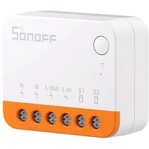 Controlador de Luz Inteligente Sonoff MINIR4 - Compacto, Wi-Fi, Branco & Laranja - Interruptor Inteligente Controlador de Luz Inteligente Sonoff MINIR4 - Compacto, Wi-Fi, Branco & Laranja - Interruptor Inteligente