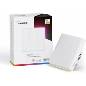 Interrupteur WiFi Sonoff T5 - Type 86/120 - Contrôle tactile/voix/application - Publicité Interrupteur WiFi Sonoff T5 - Type 86/120 - Contrôle tactile/voix/application - Publicité
