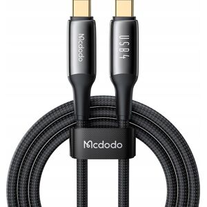 Mcdodo CA-2990 Černý 1,2m USB-C na USB-C Kabel - Rychlé nabíjení 240W Mcdodo CA-2990 Černý 1,2m USB-C na USB-C Kabel - Rychlé nabíjení 240W