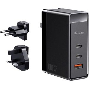 Chargeur de voyage Mcdodo CH-8101 Pro - 100W, USB-C & USB-A, UK/US/EU - Publicité Chargeur de voyage Mcdodo CH-8101 Pro - 100W, USB-C & USB-A, UK/US/EU - Publicité