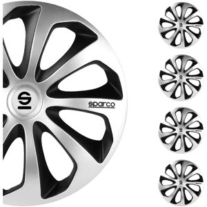 Sparco Wheel Covers - 14 inch - Silver - Set of 4 Sparco Wheel Covers - 14 inch - Silver - Set of 4