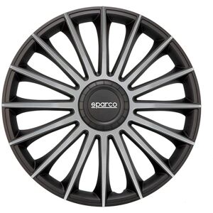 Sparco Torino 13-Inch Silver/Black Wheel Center Cap - Wheel Center Caps Sparco Torino 13-Inch Silver/Black Wheel Center Cap - Wheel Center Caps