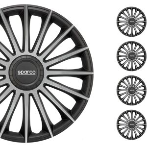 Jupe d'Enjoliveurs Sparco Torino CS5 Argent - Set de 4 - Publicité Jupe d'Enjoliveurs Sparco Torino CS5 Argent - Set de 4 - Publicité