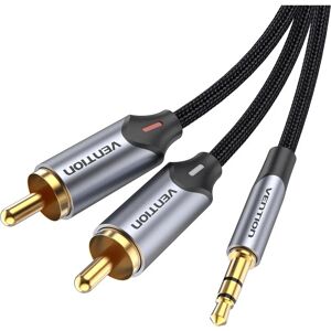 Kabel audio Vention 3,5 mm TRRS na 2 x RCA - Szary Kabel audio Vention 3,5 mm TRRS na 2 x RCA - Szary