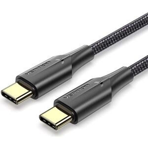 Cable USB-C Vention - Trenzado de nailon, 3m, Negro Cable USB-C Vention - Trenzado de nailon, 3m, Negro