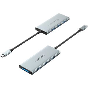 Docking station per laptop Vention - 4K HDMI, USB 3.0, SD, TF, Argento Docking station per laptop Vention - 4K HDMI, USB 3.0, SD, TF, Argento