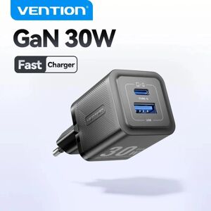 Vention Vezeték nélküli töltő - 30W USB-C & USB-A - Fehér Vention Vezeték nélküli töltő - 30W USB-C & USB-A - Fehér