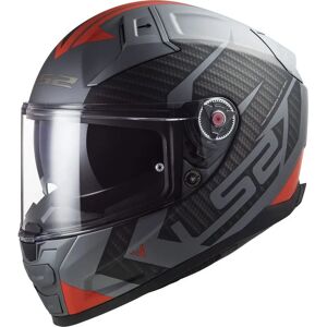 LS2 Hjelm FF811 Vector II - Titan Rød - Unisex Motorsykkelhjelm LS2 Hjelm FF811 Vector II - Titan Rød - Unisex Motorsykkelhjelm