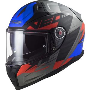 Capacete LS2 Vector II Absolute Preto Vermelho Azul - Capacete Capacete LS2 Vector II Absolute Preto Vermelho Azul - Capacete