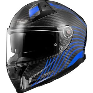LS2 FF811 Vector II Carbon Helmet - Black Blue - S LS2 FF811 Vector II Carbon Helmet - Black Blue - S