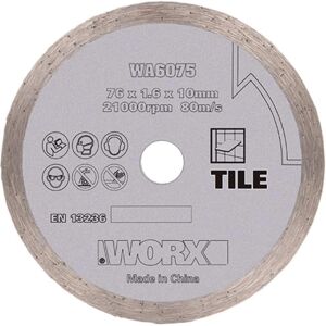WORX WA6075 Diamant-Sägeblatt - 76mm für WX801 Chopper WORX WA6075 Diamant-Sägeblatt - 76mm für WX801 Chopper