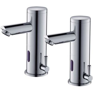 AURALUM 2PCS Grifo a Infrarossi - Mezclador de lavabo con sensor automático AURALUM 2PCS Grifo a Infrarossi - Mezclador de lavabo con sensor automático