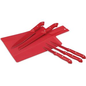 Renberg Milky Rood RVS Messerset - Keukengerei Renberg Milky Rood RVS Messerset - Keukengerei