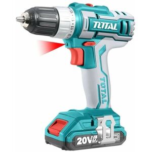 Set Trapano e Avvitatore Senza Fili Total - 20V Li-Ion, 2x2000mAh, 47 pezzi Set Trapano e Avvitatore Senza Fili Total - 20V Li-Ion, 2x2000mAh, 47 pezzi