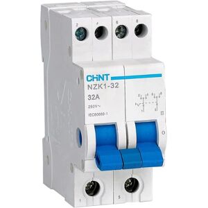 Interruttore bipolare CHINT NZK1-32/2 - 3 posizioni - 32A - 230VAC Interruttore bipolare CHINT NZK1-32/2 - 3 posizioni - 32A - 230VAC