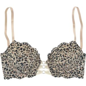 Beige Leopard-Print Push-up-BH - Lingerie Beige Leopard-Print Push-up-BH - Lingerie