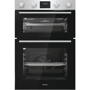 Hisense BI6095CXUK Built-In Double Oven & Ceramic Hob - Stainless Steel / Black - A/A Rated Hisense BI6095CXUK Built-In Double Oven & Ceramic Hob - Stainless Steel / Black - A/A Rated
