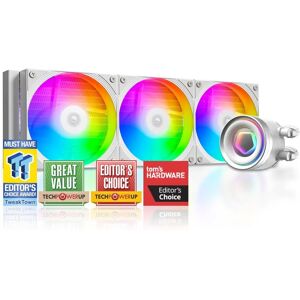 ID-Cooling FX360 INF Blanc Refroidisseur d’eau CPU - Compact, radiateur 360mm, lumières ARGB - Publicité ID-Cooling FX360 INF Blanc Refroidisseur d’eau CPU - Compact, radiateur 360mm, lumières ARGB - Publicité