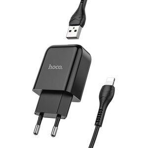 Chargeur HOCO Vigor 2A Lightning - Noir - Publicité Chargeur HOCO Vigor 2A Lightning - Noir - Publicité
