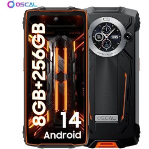 OSACL OSCAL PILOT 2 Smartphone Duradero - Helio G99, 6,5'' 120Hz, 8GB RAM, 256GB, Linternas LED dobles, 8800mAh, Naranja OSACL OSCAL PILOT 2 Smartphone Duradero - Helio G99, 6,5'' 120Hz, 8GB RAM, 256GB, Linternas LED dobles, 8800mAh, Naranja