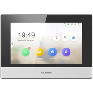 Hikvision DS-KH6320-WTE2 Videodörrsystem - 7" Svart, Grå Hikvision DS-KH6320-WTE2 Videodörrsystem - 7" Svart, Grå