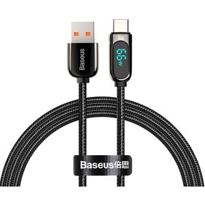 Baseus USB kábel - 66W gyors töltés, 1m, Fekete - USB kábel Baseus USB kábel - 66W gyors töltés, 1m, Fekete - USB kábel