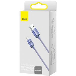 Baseus Crystal Shine USB-Kabel - 1,2m, Lila, Schnelles Laden Baseus Crystal Shine USB-Kabel - 1,2m, Lila, Schnelles Laden