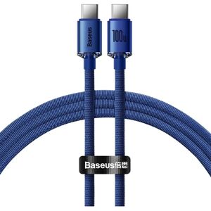 Baseus USB-C to USB-C 100W Series Crystal Shine Charge and Sync Cable - USB Cable Baseus USB-C to USB-C 100W Series Crystal Shine Charge and Sync Cable - USB Cable