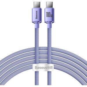 Baseus USB-C to USB-C 100W Light Purple Cable - USB-C Cable Baseus USB-C to USB-C 100W Light Purple Cable - USB-C Cable