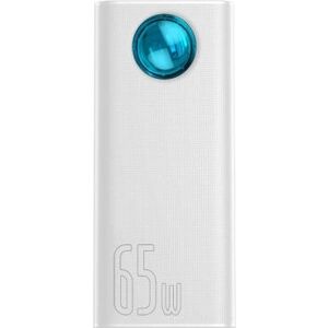 Power Bank Bílý 30000mAh Baseus - Rychlé nabíjení 65W Power Bank Bílý 30000mAh Baseus - Rychlé nabíjení 65W