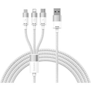 Baseus Kompakt USB-Kabel - 1,2m, Weiß Baseus Kompakt USB-Kabel - 1,2m, Weiß