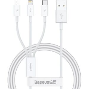 Kompatibilní kabel USB-C Lightning Micro 3v1 od Baseus - 1m Kompatibilní kabel USB-C Lightning Micro 3v1 od Baseus - 1m