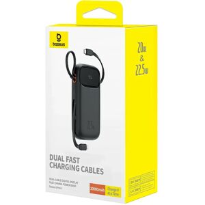 Power Bank Baseus 10.000mAh Doppio Cavo Schermo Digitale Power Bank Baseus 10.000mAh Doppio Cavo Schermo Digitale